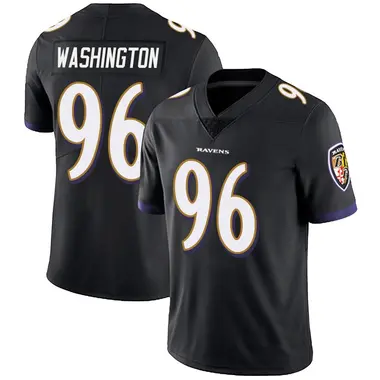 Broderick Washington Men's Limited Black Baltimore Ravens Alternate Vapor Untouchable Jersey