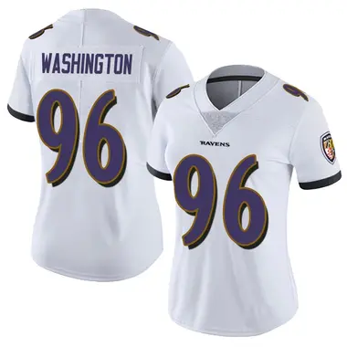 Broderick Washington Women's Limited White Baltimore Ravens Vapor Untouchable Jersey