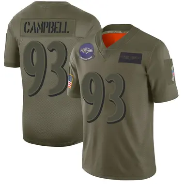 Calais Campbell Men's Limited Camo Baltimore Ravens 2019 Salute to Service Jersey
