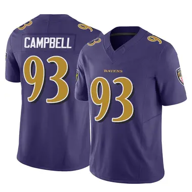 Calais Campbell Men's Limited Purple Baltimore Ravens Vapor F.U.S.E. Jersey