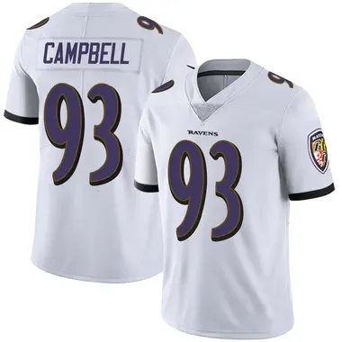 Calais Campbell Men's Limited White Baltimore Ravens Vapor Untouchable Jersey