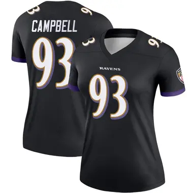 Calais Campbell Women's Legend Black Baltimore Ravens Jersey