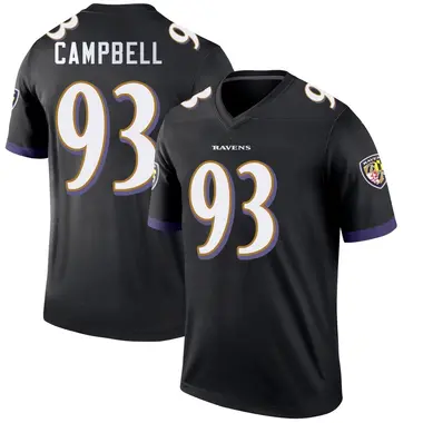 Calais Campbell Youth Legend Black Baltimore Ravens Jersey