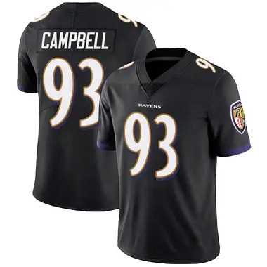 Calais Campbell Youth Limited Black Baltimore Ravens Alternate Vapor Untouchable Jersey