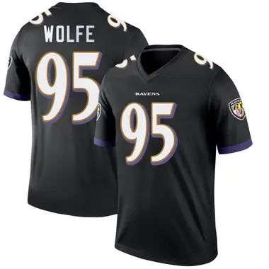 Derek Wolfe Youth Legend Black Baltimore Ravens Jersey