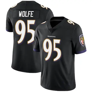 Derek Wolfe Youth Limited Black Baltimore Ravens Alternate Vapor Untouchable Jersey