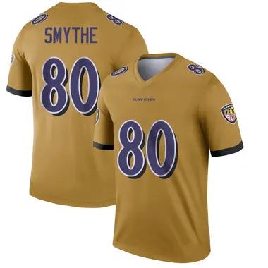 Durham Smythe Men's Legend Gold Baltimore Ravens Inverted Jersey