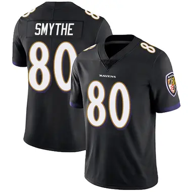Durham Smythe Men's Limited Black Baltimore Ravens Alternate Vapor Untouchable Jersey
