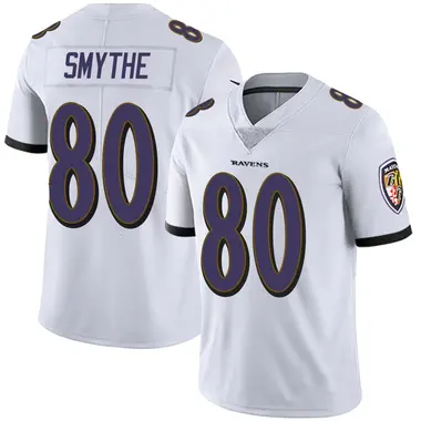 Durham Smythe Men's Limited White Baltimore Ravens Vapor Untouchable Jersey
