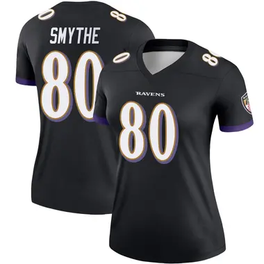 Durham Smythe Women's Legend Black Baltimore Ravens Jersey