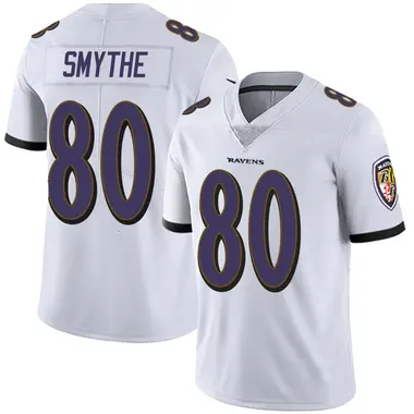 Durham Smythe Youth Limited White Baltimore Ravens Vapor Untouchable Jersey
