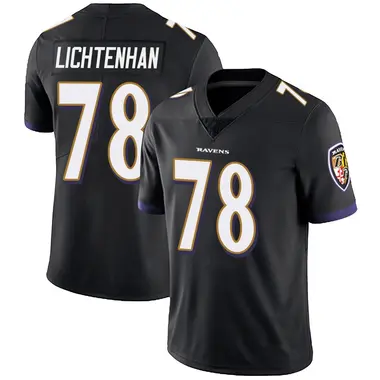 Gerad Lichtenhan Men's Limited Black Baltimore Ravens Alternate Vapor Untouchable Jersey