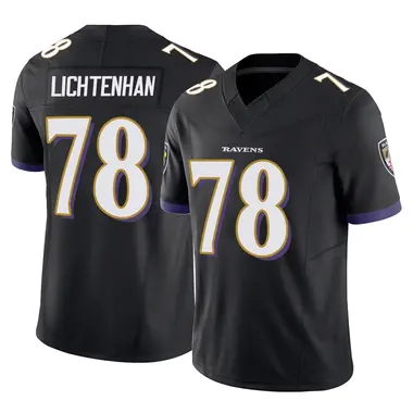 Gerad Lichtenhan Men's Limited Black Baltimore Ravens Vapor F.U.S.E. Jersey