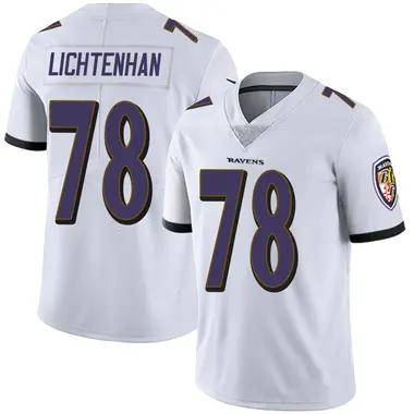 Gerad Lichtenhan Men's Limited White Baltimore Ravens Vapor Untouchable Jersey