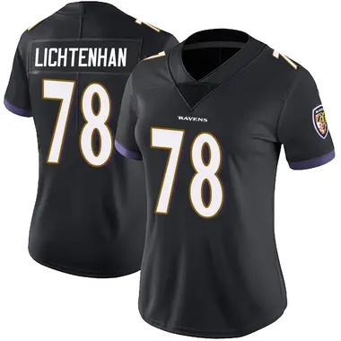 Gerad Lichtenhan Women's Limited Black Baltimore Ravens Alternate Vapor Untouchable Jersey