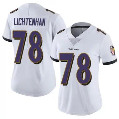 Gerad Lichtenhan Women's Limited White Baltimore Ravens Vapor Untouchable Jersey
