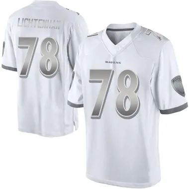 Gerad Lichtenhan Youth Limited White Baltimore Ravens Platinum Jersey