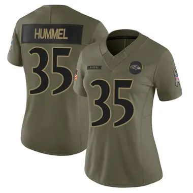 Jake Hummel Women's Limited Olive Baltimore Ravens 2025 Salute to Service Jersey