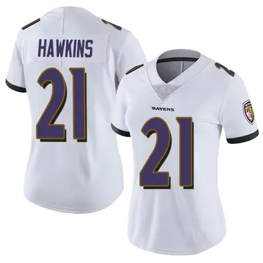 Jaylinn Hawkins Women's Limited White Baltimore Ravens Vapor Untouchable Jersey