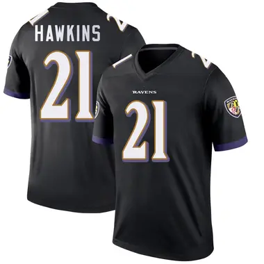 Jaylinn Hawkins Youth Legend Black Baltimore Ravens Jersey