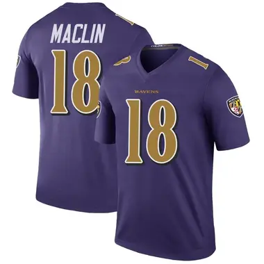 Keaton Mitchell Men s Legend Purple Baltimore Ravens Color Rush