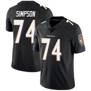 John Simpson Men's Limited Black Baltimore Ravens Alternate Vapor Untouchable Jersey