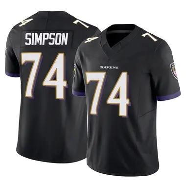 John Simpson Men's Limited Black Baltimore Ravens Vapor F.U.S.E. Jersey