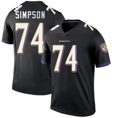 John Simpson Youth Legend Black Baltimore Ravens Jersey