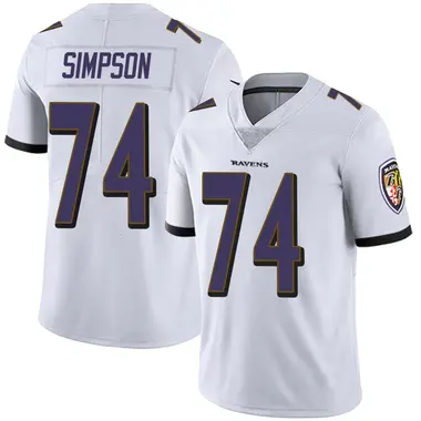 John Simpson Youth Limited White Baltimore Ravens Vapor Untouchable Jersey