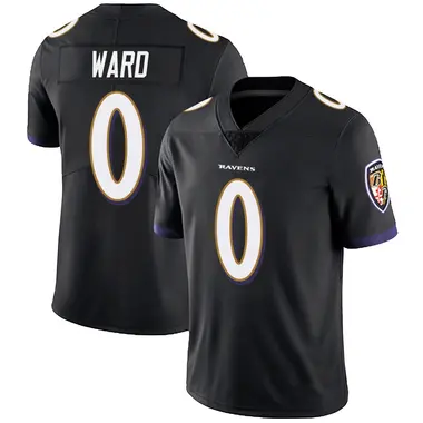 Jonathan Ward Men's Limited Black Baltimore Ravens Alternate Vapor Untouchable Jersey