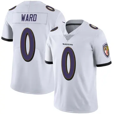 Jonathan Ward Men's Limited White Baltimore Ravens Vapor Untouchable Jersey