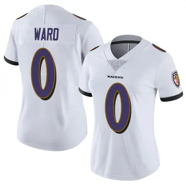 Jonathan Ward Women's Limited White Baltimore Ravens Vapor Untouchable Jersey