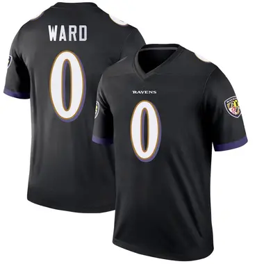 Jonathan Ward Youth Legend Black Baltimore Ravens Jersey