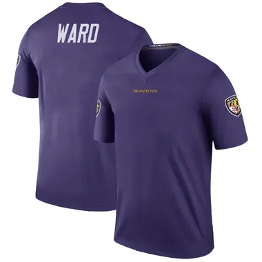 Jonathan Ward Youth Legend Purple Baltimore Ravens Color Rush Jersey