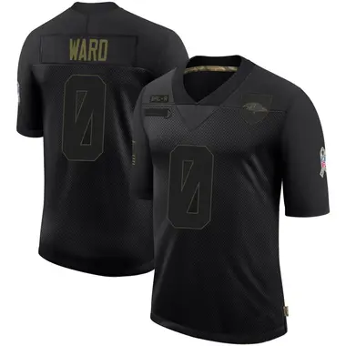 Jonathan Ward Youth Limited Black Baltimore Ravens 2020 Salute To Service Jersey