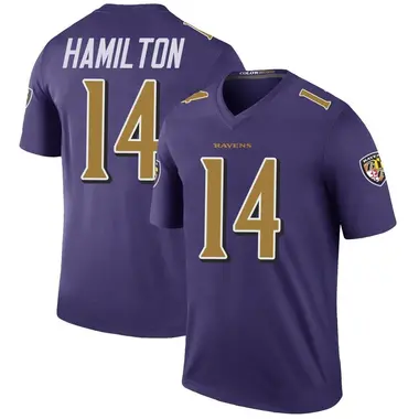 Kyle Hamilton Youth Legend Purple Baltimore Ravens Color Rush Jersey