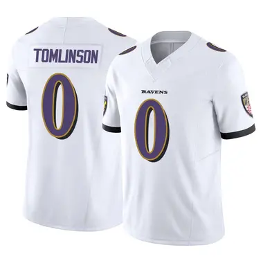 Laken Tomlinson Men's Limited White Baltimore Ravens Vapor F.U.S.E. Jersey