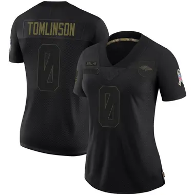 Laken Tomlinson Women's Limited Black Baltimore Ravens 2020 Salute To Service Jersey