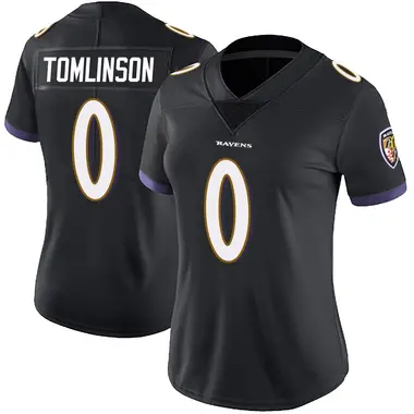 Laken Tomlinson Women's Limited Black Baltimore Ravens Alternate Vapor Untouchable Jersey