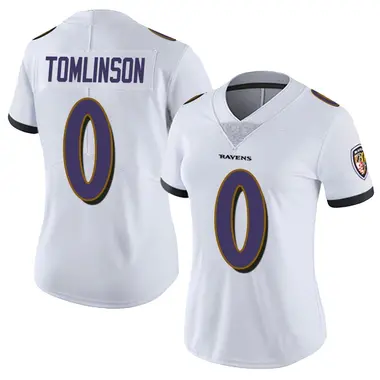 Laken Tomlinson Women's Limited White Baltimore Ravens Vapor Untouchable Jersey