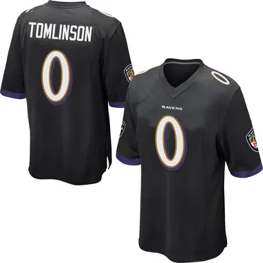 Laken Tomlinson Youth Game Black Baltimore Ravens Jersey