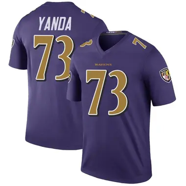 Marshal Yanda Men's Legend Purple Baltimore Ravens Color Rush Jersey
