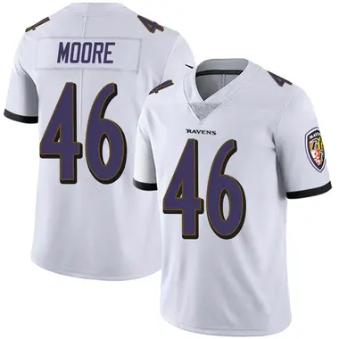 Nick Moore Youth Limited White Baltimore Ravens Vapor Untouchable Jersey