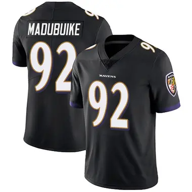 Nnamdi Madubuike Men's Limited Black Baltimore Ravens Alternate Vapor Untouchable Jersey