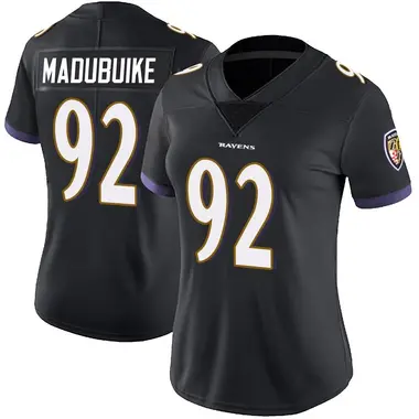 Nnamdi Madubuike Women's Limited Black Baltimore Ravens Alternate Vapor Untouchable Jersey