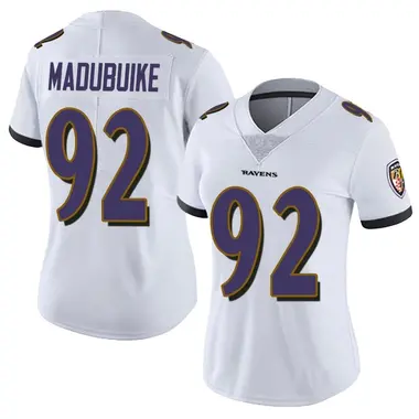 Nnamdi Madubuike Women's Limited White Baltimore Ravens Vapor Untouchable Jersey