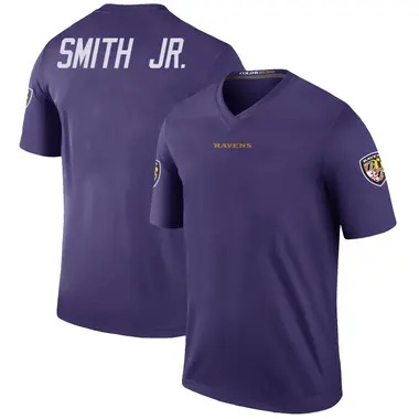 Octavian Smith Jr. Men's Legend Purple Baltimore Ravens Color Rush Jersey