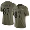 Octavian Smith Jr. Men's Limited Olive Baltimore Ravens 2022 Salute To Service Jersey