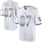 Octavian Smith Jr. Men's Limited White Baltimore Ravens Platinum Jersey