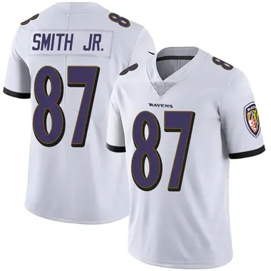 Octavian Smith Jr. Men's Limited White Baltimore Ravens Vapor Untouchable Jersey